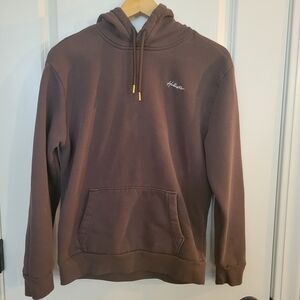 Hollister Men's Chocolate Brown Pullover Hoodie